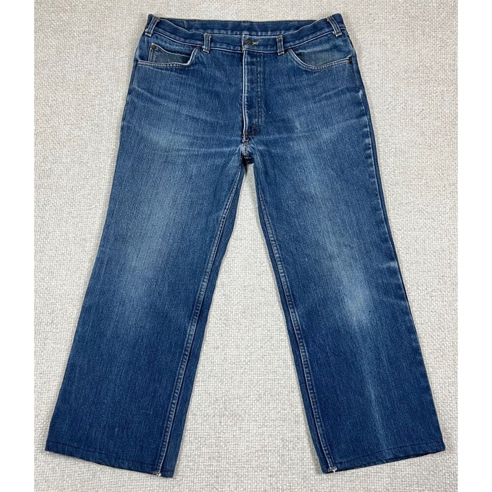 Vintage Levis Orange Tab Fleece Lined Jeans 36x26 Blue 80's 39103 2517